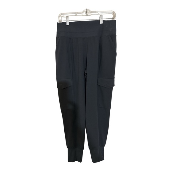 Athleta grey sand Venice cargo Jogger Track Pants with Tapered Design size mediu - Picture 1 of 4